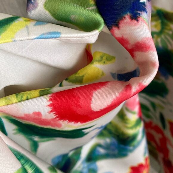 Eliza J Floral Watercolor Knee Length Dress w/ Belt Size 12 E - Picture 11 of 11